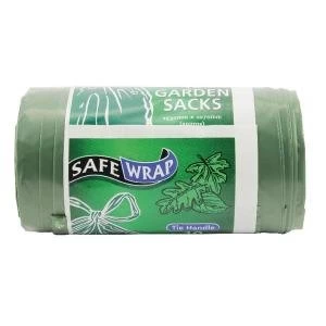 Image of Safewrap Tie Handle Garden Refuse Sack Pack of 40 0464