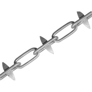 image of Faithfull Spike Chain Galvanised 6mm x 5m Box - Max. Load 250kg