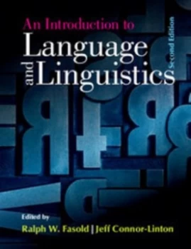 Image of An introduction to language and linguistics by Ralph W Fasold