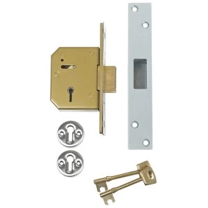 image of Union 3G115 C Series 5 Lever Deadlock 67mm 2.5" Satin Brass