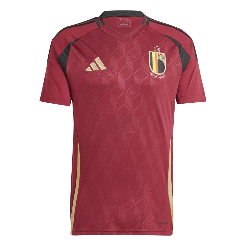Image of adidas Belgium Home Shirt 2024 Adults Red male XS