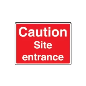 Image of General Construction Site Entrance Rigid PVC Sign - 600 X 450MM