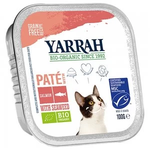 Yarrah Organic Salmon with Seaweed Cat Food 6 x 100g