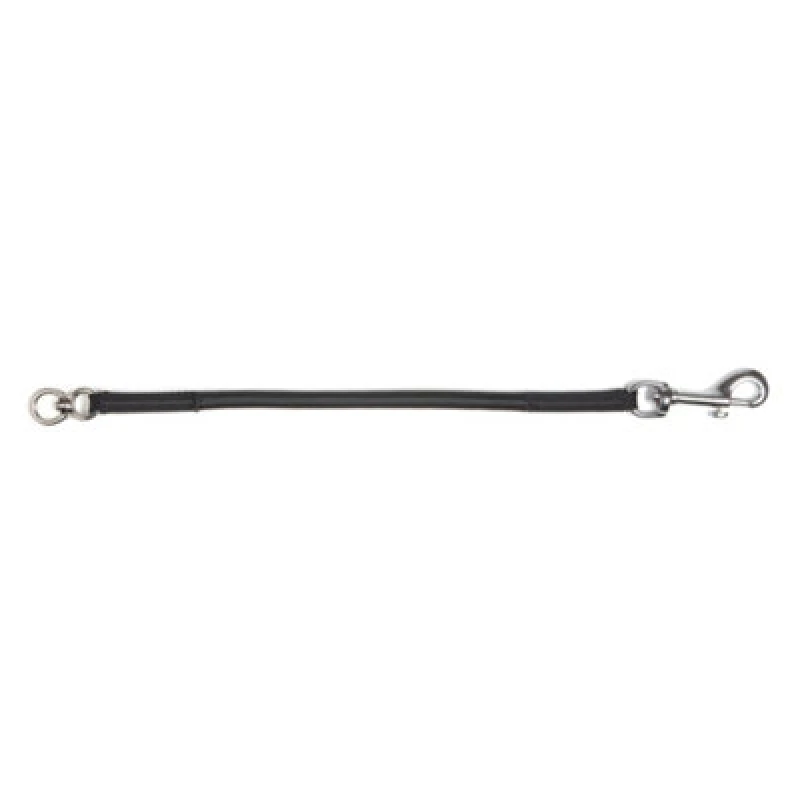 Image of Ancol Black Lightweight Comfortable Bungee Shock Absorbing 37cm Dog Lead Black