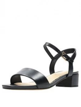 image of Clarks Orabella Iris Heeled Sandals - Black