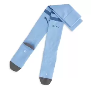 Image of Puma MCFC Striped Socks Replica - Blue