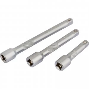 Image of Draper 3 Piece1/4" Square Drive Extension Bar Set 1/4"
