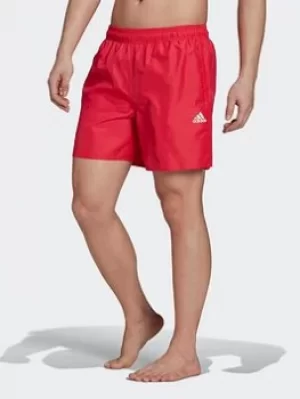 Image of adidas Solid Swim Shorts, Pink, Size 2XL, Men