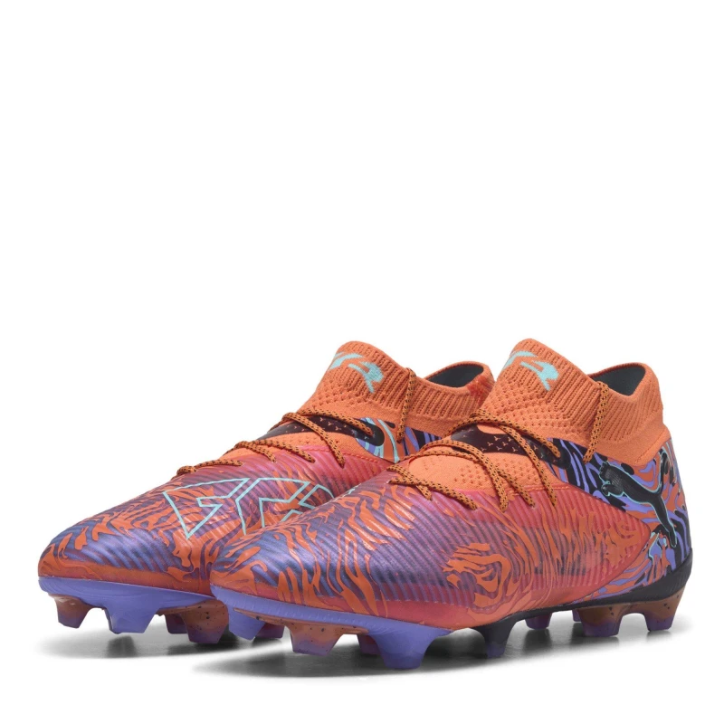 Image of Puma Future 8 Ultimate Adults Firm Ground Football Boots Orange/Black male 6 (39)