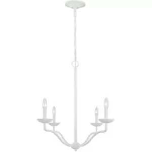 Image of Elstead Feiss Annie Multi Arm Chandelier Plaster White