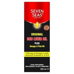 Image of Seven Seas Orig Cod Liver Oil Plus Omega-3 Fish Oil 300ml