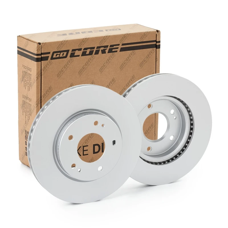 Image of goCORE GCH20486 Brake disc Front Axle, Vented, Cast Iron, Coated, without bolts/screws Cast Iron Brake Disc (82)