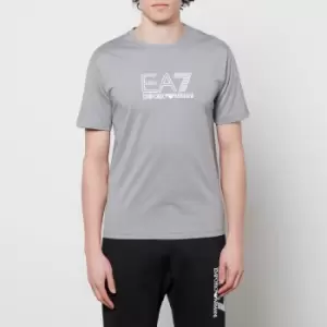 image of EA7 Mens Visability T-Shirt - Sharkskin - M