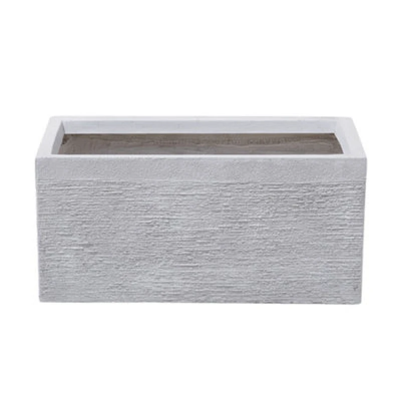 Image of Beliani Traditional Plant Pot Myra 50 Cm White