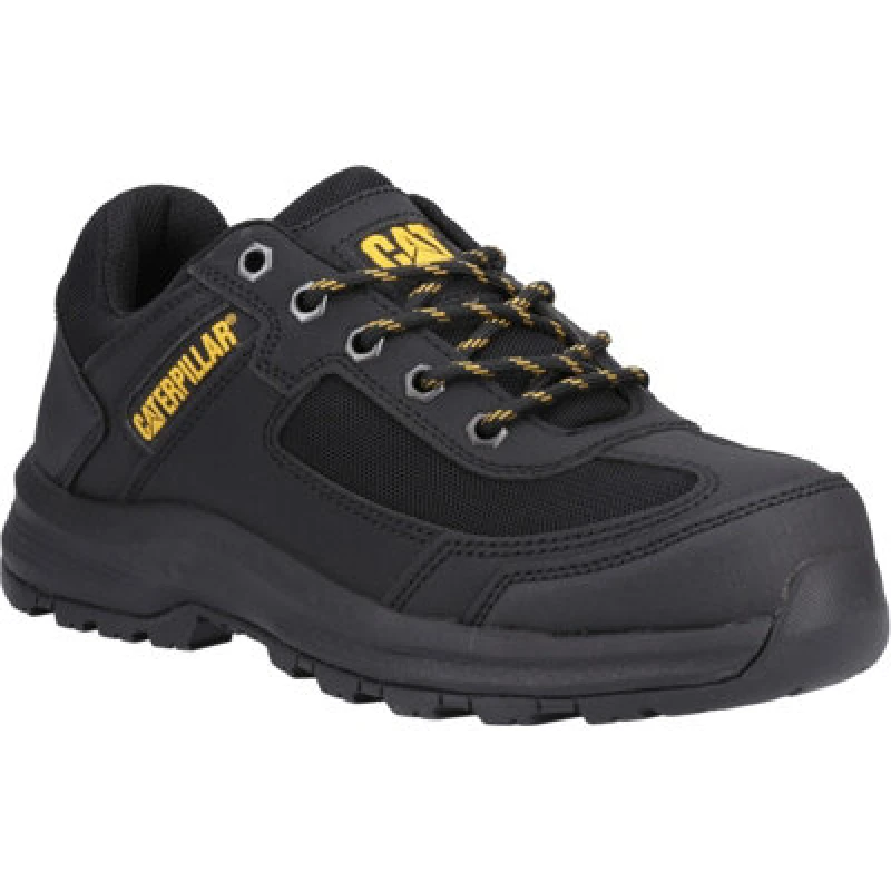 Image of CAT Workwear Mens Elmore Safety Work Trainers UK Size 6 (EU 40) Black CAT749-BLACK-6