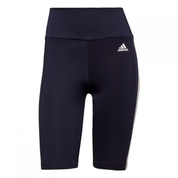 Image of adidas Designed To Move High-Rise Short Sport Tights Wome - Legend Ink / White