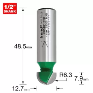 Image of Trend CRAFTPRO Radius Router Cutter 12.7mm 7.9mm 1/2"