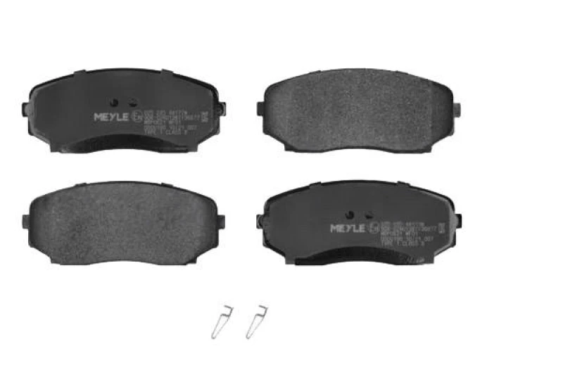 Image of MEYLE 025 245 4417/W Brake pad set Front Axle, with acoustic wear warning, Original Quality, with anti-squeak plate Brake Pad Set,disc brake (402)