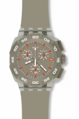 Image of Unisex Swatch Beige Hero Chronograph Watch SUIT400