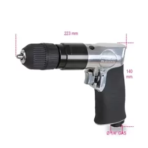 image of Beta Tools 1932RS13 Reversible Air Drill Autochuck 1.5-13mm 750rpm 6.2bar 230W