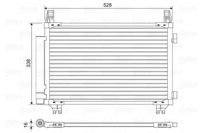 Image of Air conditioning condenser VALEO 814449