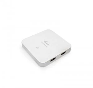 Image of i-tec USB-C Metal Charging HUB - 4x Quick Charge USB, 1x USB-C Power D