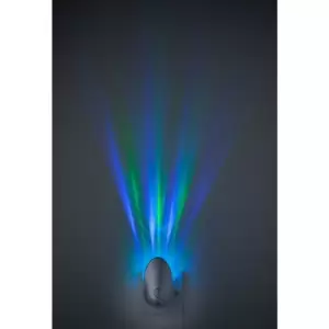 Image of Firstlight - LED 1 Light Projector Night Light Silver, rgb