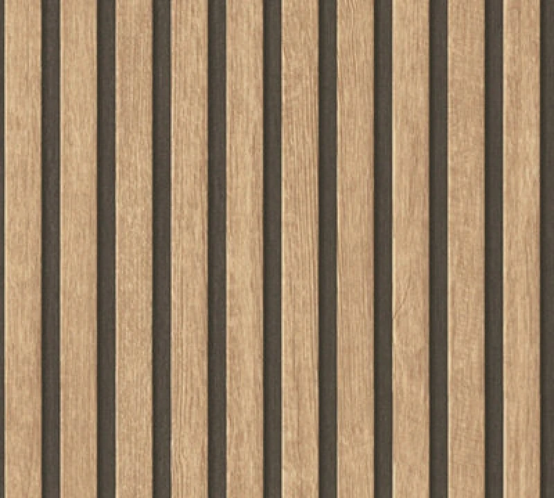 Image of As Creation Wooden Pannel Brown Simply Spray Pre-Pasted 53Cm X 1050Cm