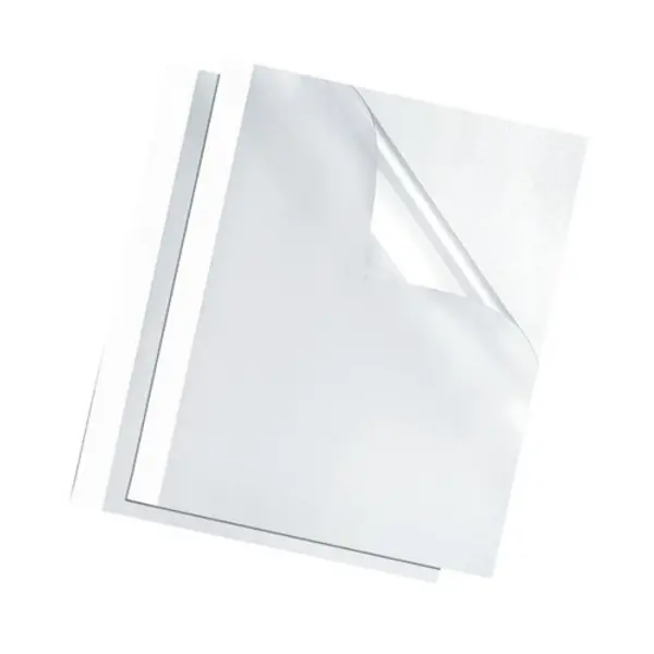 image of Fellowes Fellowes Thermal Binding Covers 3mm White (Pack of 100) 53152 53152