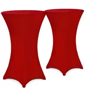 image of Bar Table Cover Set of 2 Bordeaux Ø60cm