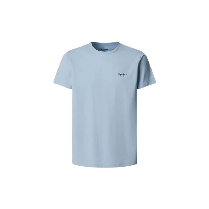 Image of Pepe Jeans Original Basic Short Sleeve T-Shirt grey blue Cotton S