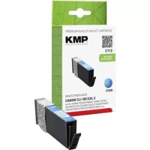 Image of KMP Ink replaced Canon CLI-581C XXL Compatible Cyan C112 1578,0203
