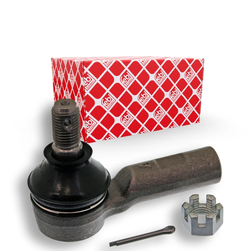 Image of FEBI BILSTEIN 43194 Track rod end Front Axle Right, with crown nut Tie Rod End (914)