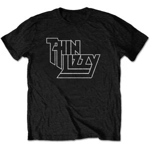 image of Thin Lizzy - Logo Mens Large T-Shirt - Black