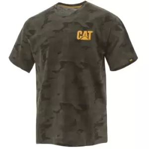 Image of CAT Mens Trademark Breathable Cotton Work T Shirt L - Chest 42-45' (107 - 114cm)