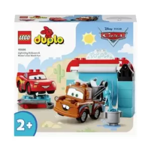 image of 10996 LEGO DUPLO Lightning McQueen and Mater in the washer