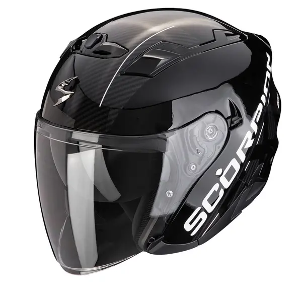 Image of Scorpion EXO-230 QR Black Silver Jet Helmet Size L