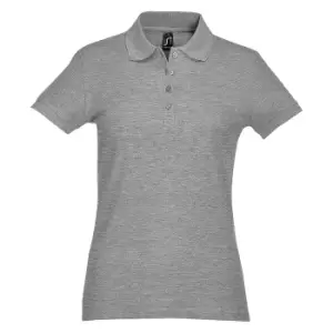 Image of SOLS Womens/Ladies Passion Pique Short Sleeve Polo Shirt (XL) (Grey Marl)
