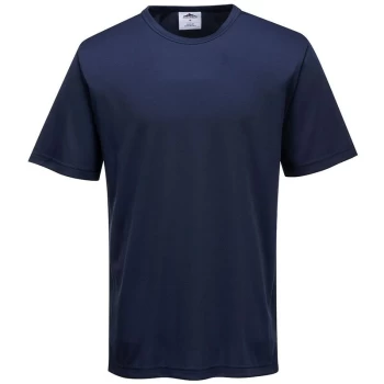 Image of Portwest - B175NARXXXL - sz 3XL Monza T-Shirt Workwear - Navy