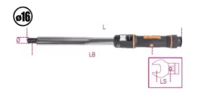 image of Beta Tools 668N/10 Click Type Torque Bar 20-100Nm L: 376mm 006680010