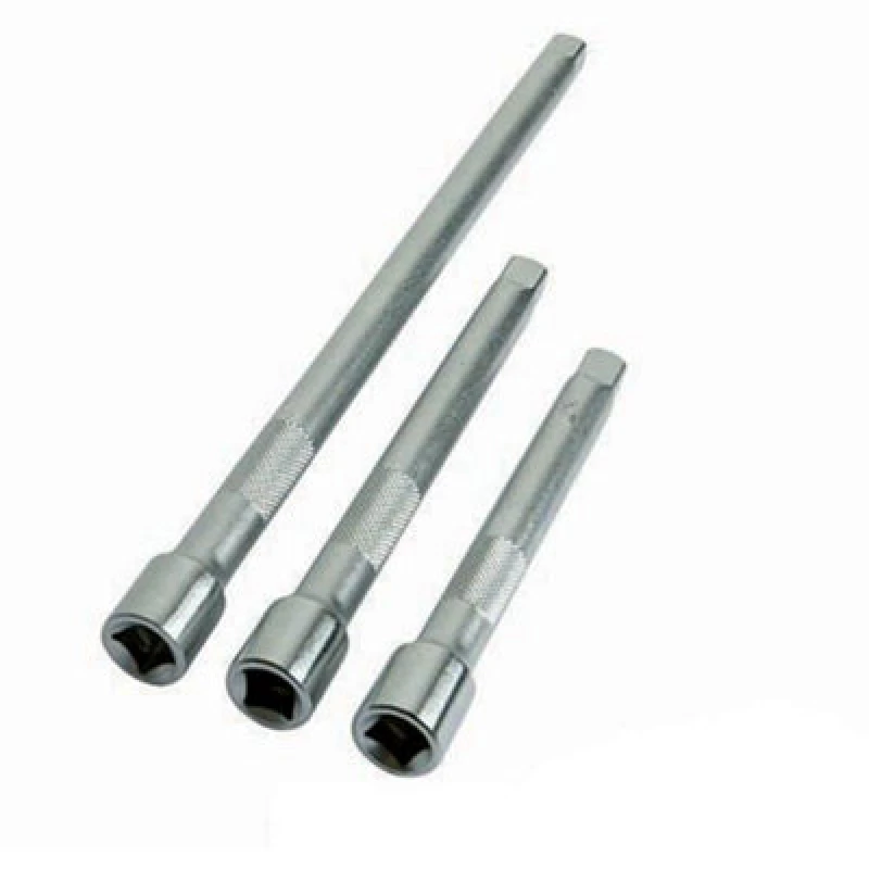 Image of Loops 3 Piece 1/4" Inch Drive Shaft Extension Bar Set 50mm 75mm 150mm Multi