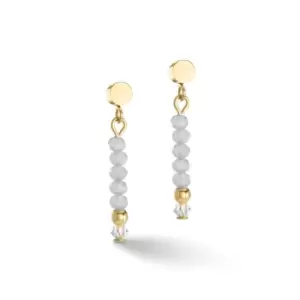 Image of Little Twinkle Gold-Ice Blue Earrings 2033/21-0730