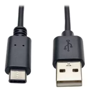 Image of Tripp Lite USB 2.0 Hi-Speed Cable, USB Type-A Male to USB Type-C...