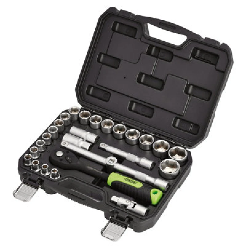 Image of Draper HI TORQ 27 Piece 1/2" Drive Hexagon Socket Set 24234 Drive: 1/2"