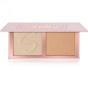 Image of Makeup Revolution Soph X Face Duo Highlighting Palette Shade Sugar Frosting 9 g