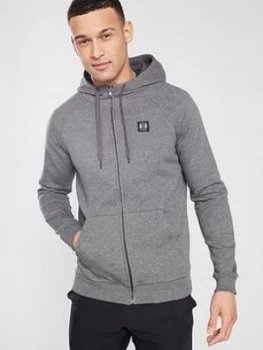Image of Urban Armor Gear Rival Fleece Full Zip Hoodie - Charcoal Heather Size M Men
