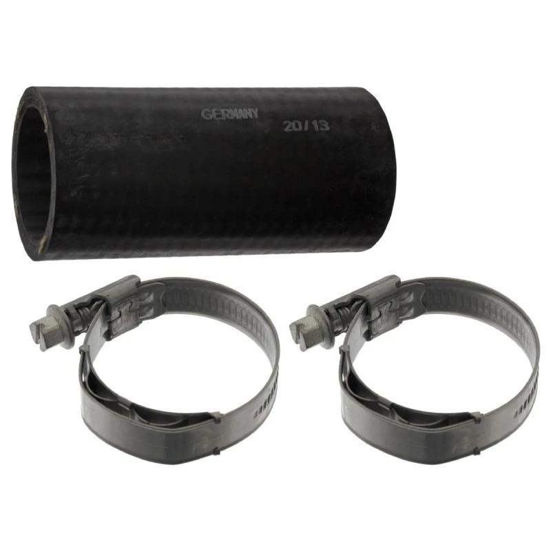Image of FEBI BILSTEIN 49122 Radiator Hose OE Turbo NEW, EPDM (ethylene propylene diene Monomer (M-class) rubber), with clamps EPDM (ethylene propylene diene M