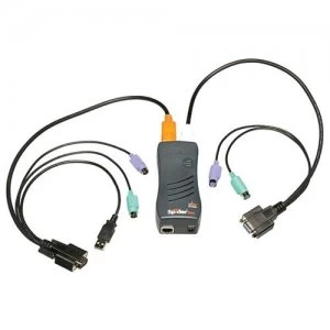 image of Lantronix SecureLinx SpiderDuo KVM switch Black