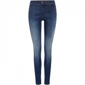 image of Salsa Colette Mid Rise Skinny Jeans - Denim Dark Wash