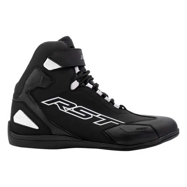 Image of RST Sabre Moto Shoe Mens Ce Boot Black White 40